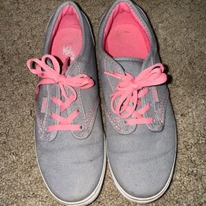 Vans Gray and Pink Women's Sneakers
